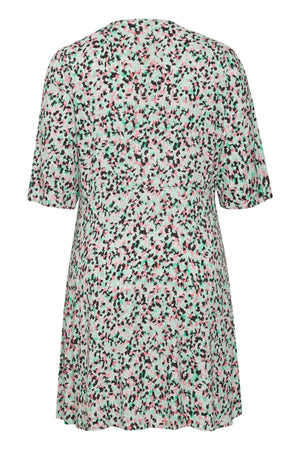 Carraig Donn Viscose Dress in Green Print