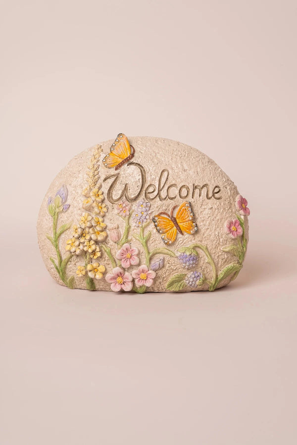 Carraig Donn "Welcome" Decorative Garden Stone