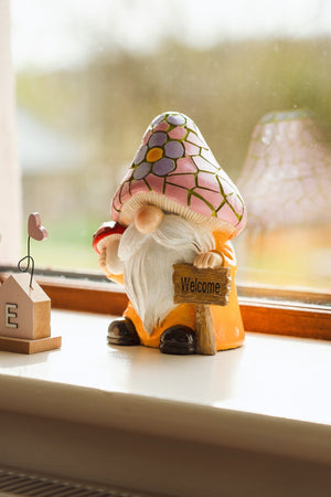 Carraig Donn Welcome Mosaic Gnome Home Decor