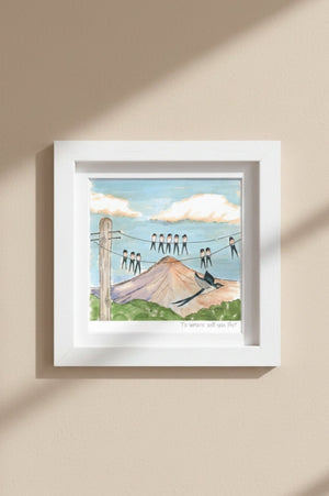 Carraig Donn Where Will You Fly Mini Framed Art Print