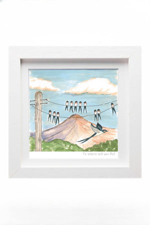 Carraig Donn Where Will You Fly Mini Framed Art Print