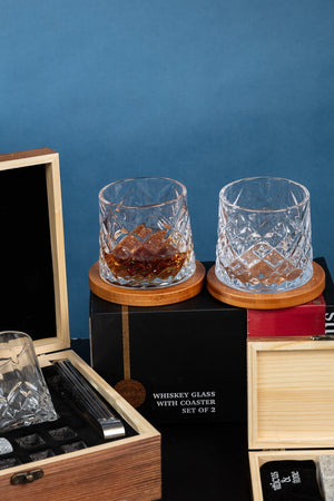 Carraig Donn Whiskey Glasses And Stone Set