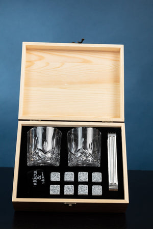 Carraig Donn Whiskey Glasses And Stone Set