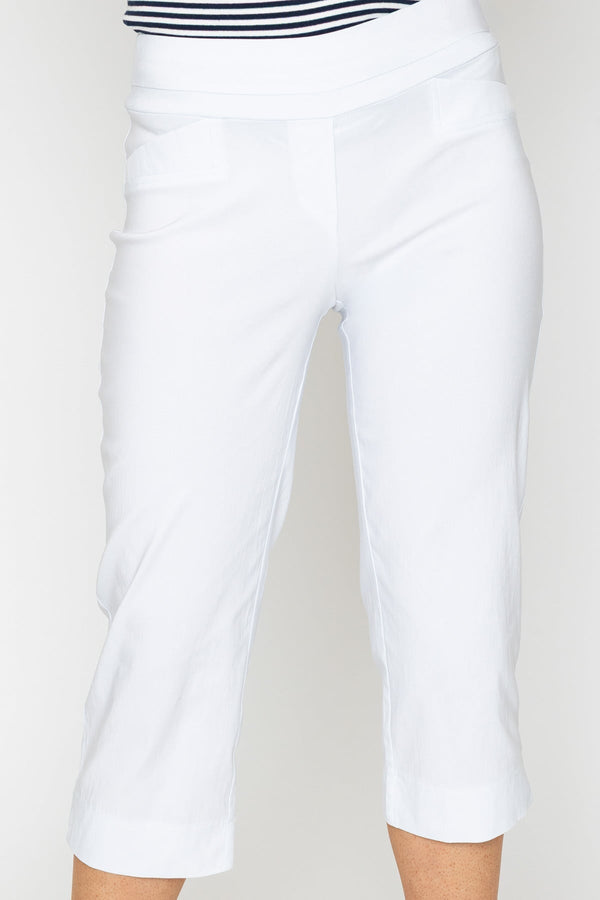 Carraig Donn White Bengaline Crop Trousers