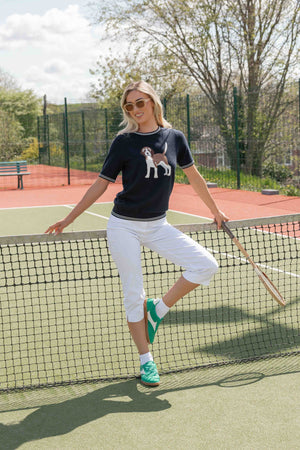 Carraig Donn White Bengaline Crop Trousers