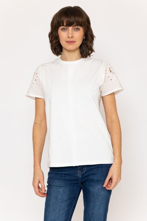 White Broderie Anglaise Cotton Top