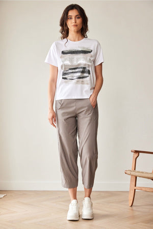 Carraig Donn White Brush Stroke T-Shirt