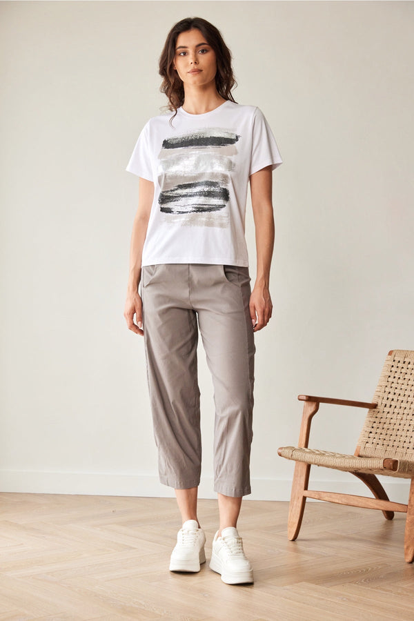 Carraig Donn White Brush Stroke T-Shirt