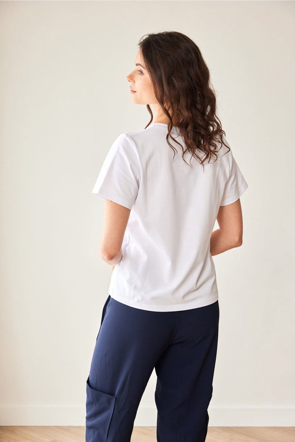 Carraig Donn White Circle Print T Shirt