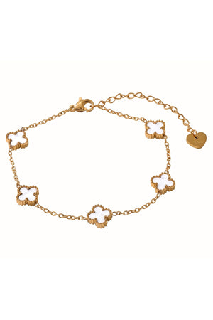 Carraig Donn White Clover Bracelet
