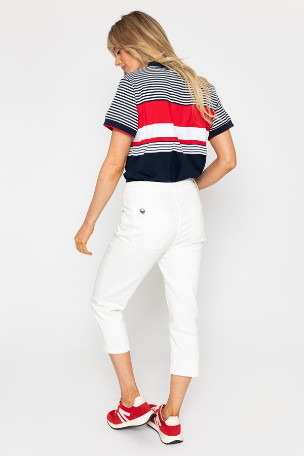 Carraig Donn White Cropped Jeans