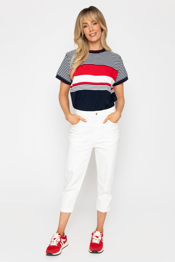 Carraig Donn White Cropped Jeans