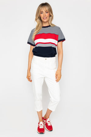 Carraig Donn White Cropped Jeans