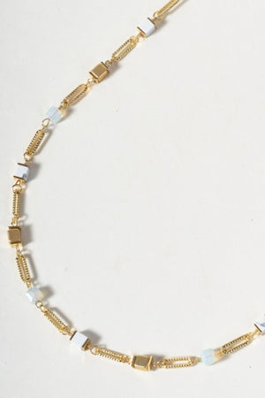 Carraig Donn White Cube Beaded Necklace