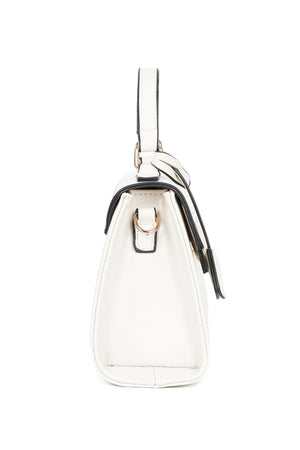 Carraig Donn White Grab Handle Flap Bag