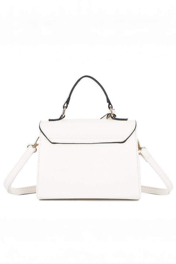 Carraig Donn White Grab Handle Flap Bag