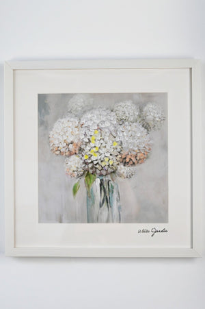 Carraig Donn White Jardin Posy 45x45
