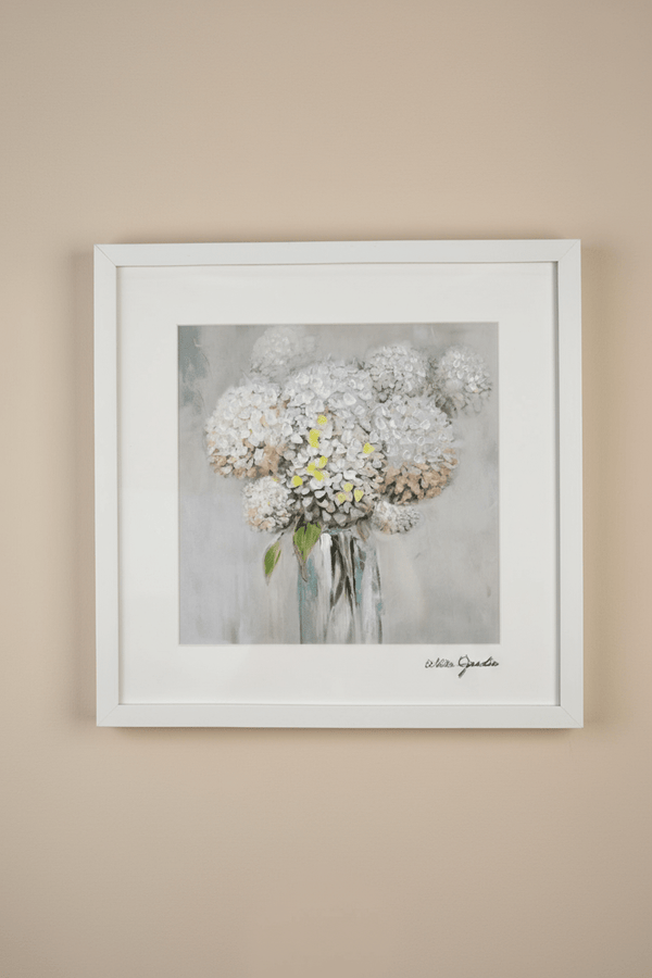 Carraig Donn White Jardin Posy Framed Wall Art