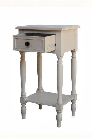 Carraig Donn White Pearl Accent Table