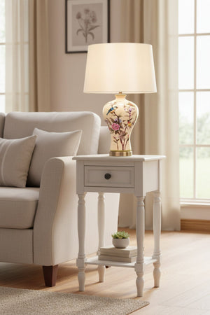 Carraig Donn White Pearl Accent Table