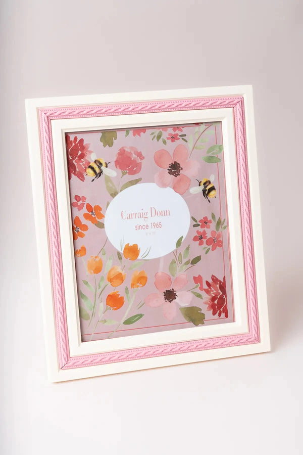 Carraig Donn White & Pink Rope Photo Frame 8x10