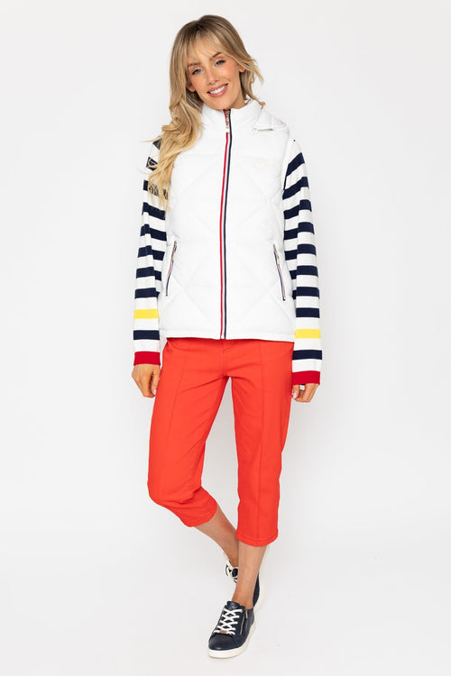 White Quilted Gilet