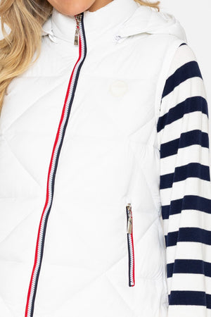 Carraig Donn White Quilted Gilet