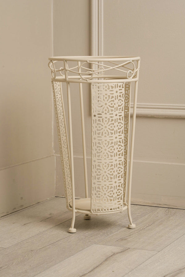 Carraig Donn White Round Umbrella Stand