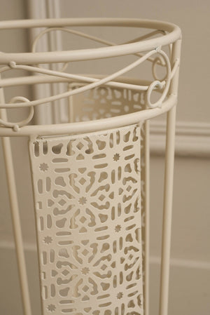 Carraig Donn White Round Umbrella Stand