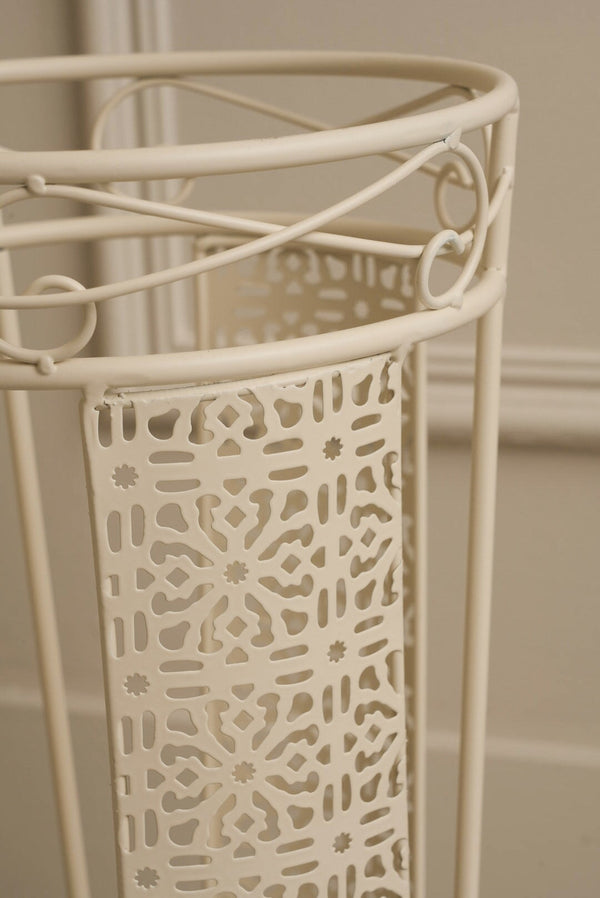 Carraig Donn White Round Umbrella Stand