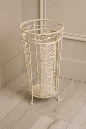 Carraig Donn White Round Umbrella Stand