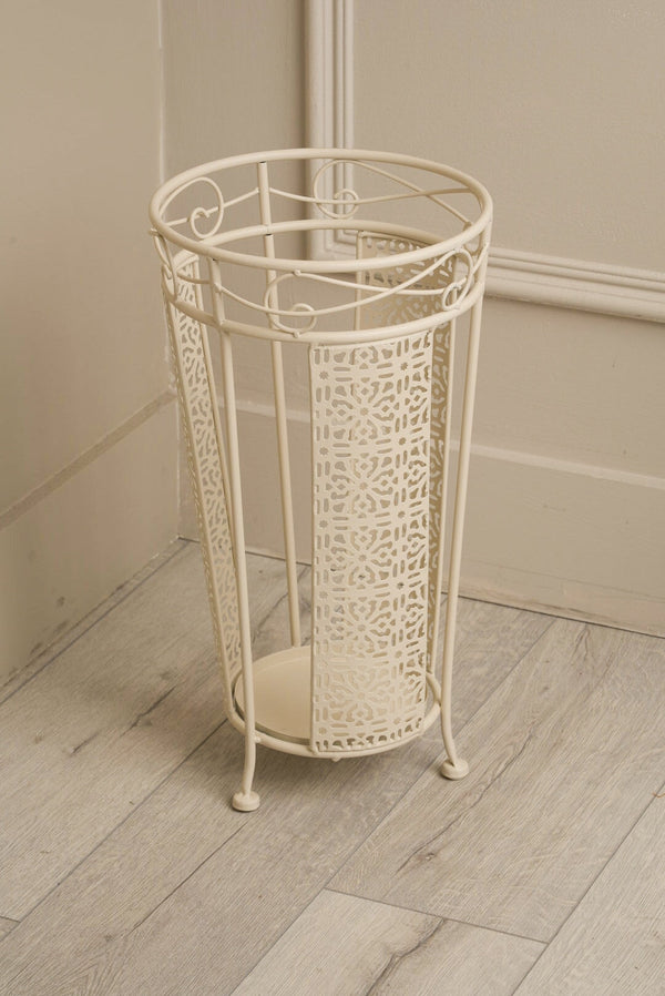 Carraig Donn White Round Umbrella Stand