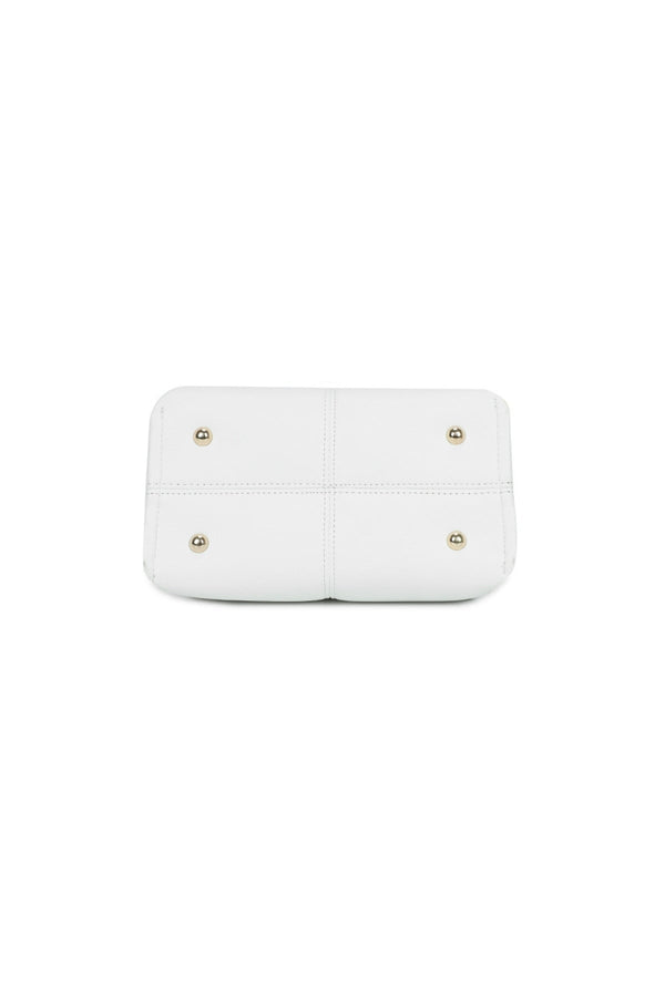Carraig Donn White Soft Pleat Grab Handle Bag
