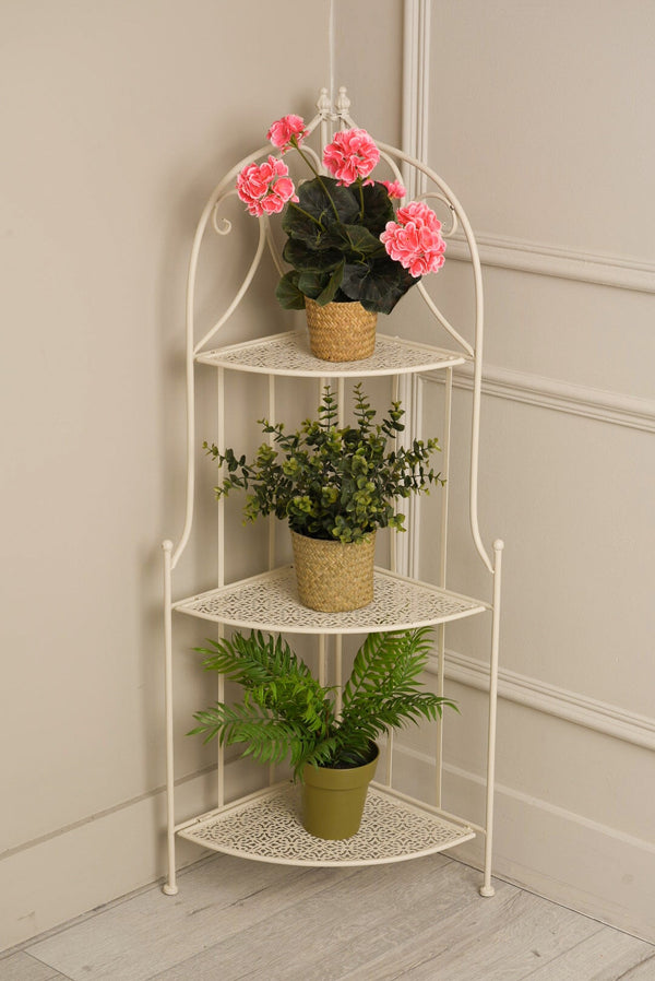 Carraig Donn White Three Shelf Corner Unit