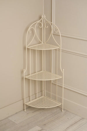 Carraig Donn White Three Shelf Corner Unit