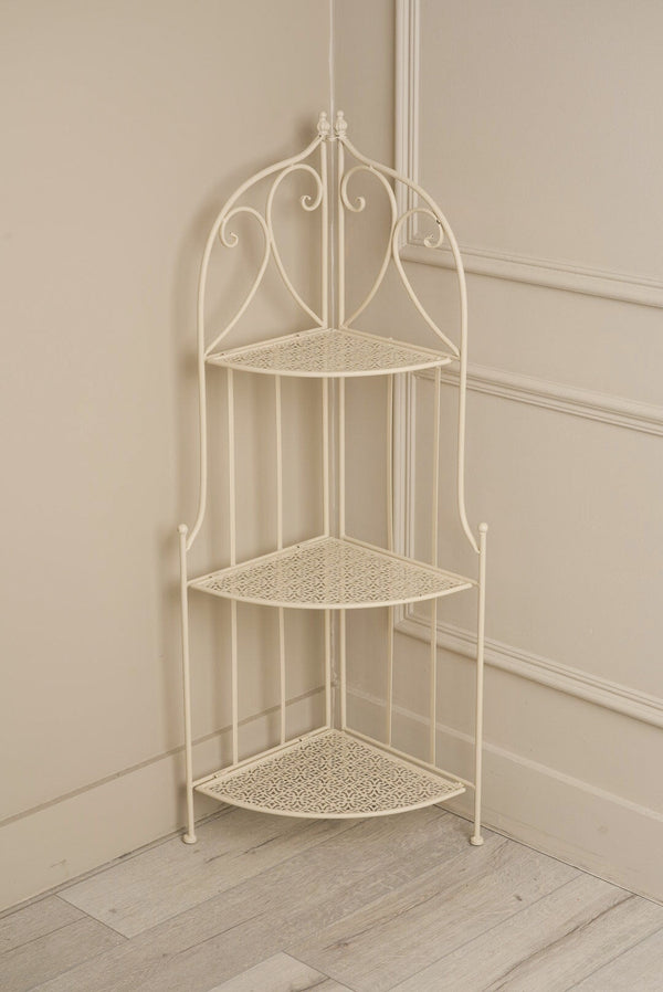 Carraig Donn White Three Shelf Corner Unit