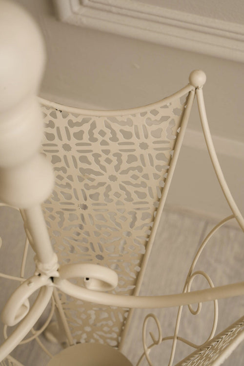 White Metal Umbrella Stand | Carraig Donn HOME