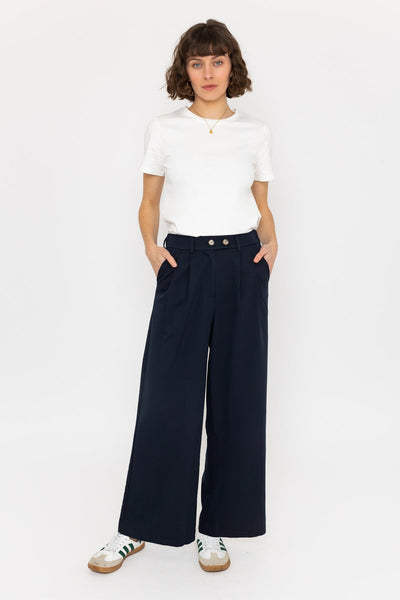 Carraig Donn Wide Leg Palazzo Pant in Navy