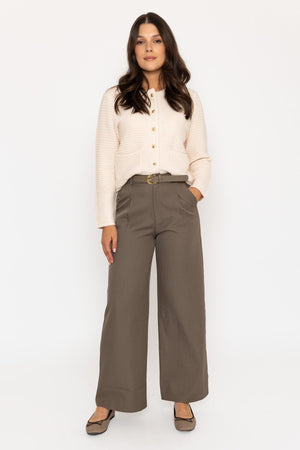 Carraig Donn Wide Leg Tailored Trouser Mocha