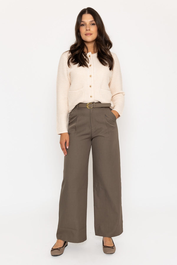 Carraig Donn Wide Leg Tailored Trouser Mocha