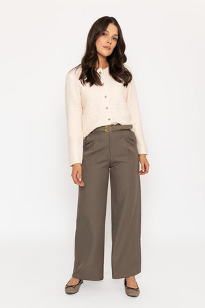 Carraig Donn Wide Leg Tailored Trouser Mocha