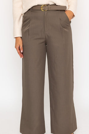 Carraig Donn Wide Leg Tailored Trouser Mocha