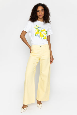 Carraig Donn Wide Leg Yellow Denim Jeans