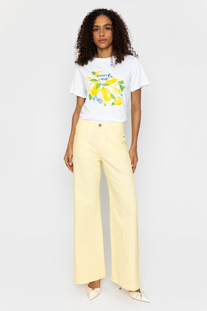 Carraig Donn Wide Leg Yellow Denim Jeans