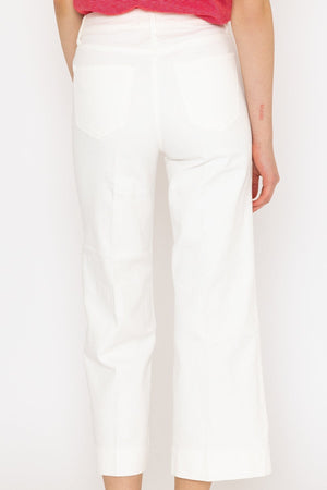 Carraig Donn Windy Crop White Denim Jeans