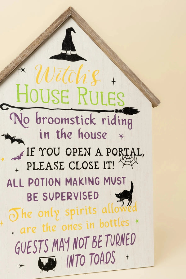 Carraig Donn Witches Rules Plaque
