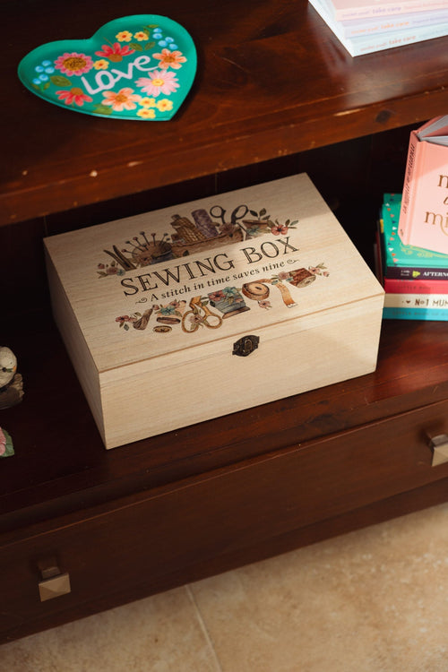 Wooden Sewing Box