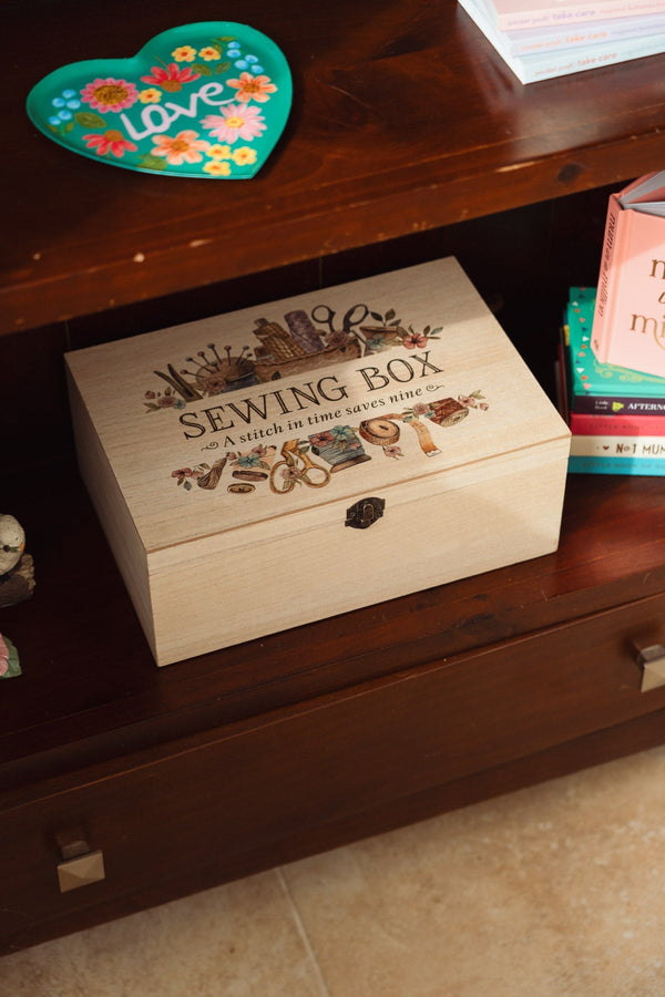 Carraig Donn Wooden Sewing Box