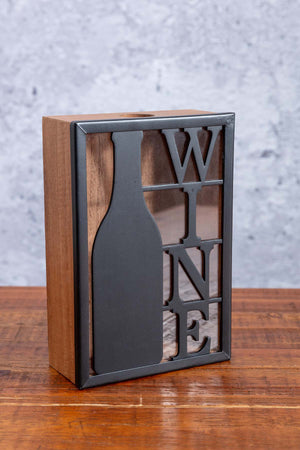 Wooden Wine Cork Box