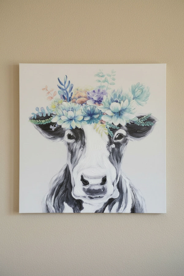 Carraig Donn Wow Cow Canvas Art Wall